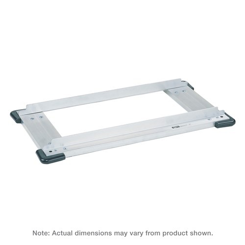 InterMetro Industries D1824NCB Made-to-Order Truck Dolly for 18" x 24" Shelving - Aluminum - Corner Bumpers