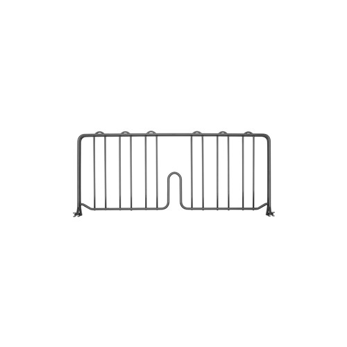 InterMetro Industries DD21-DSG Super Erecta 8" High Shelf Divider for Wire Shelves - Smoked Glass - 21"