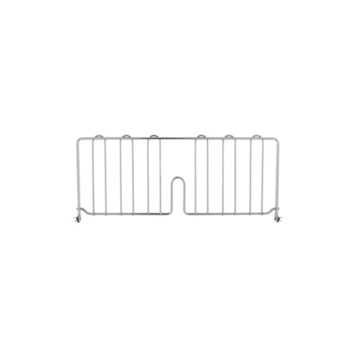 InterMetro Industries DD21C Super Erecta 8" High Shelf Divider for Wire Shelves - Chrome - 21"