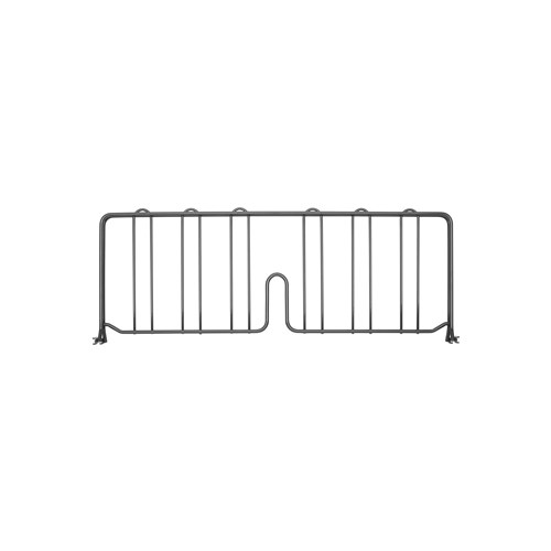 InterMetro Industries DD24-DSG Super Erecta 8" High Shelf Divider for Wire Shelves - Smoked Glass - 24"