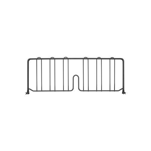 InterMetro Industries DD24BL Super Erecta 8" High Shelf Divider for Wire Shelves - Black - 24"