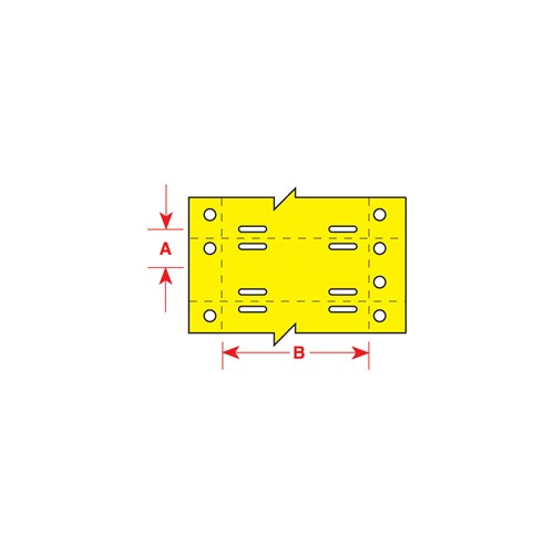 Brady BT-508-YL-2050 Yellow Nomex Dot Matrix Label 2"Wx.50"H, 2,500/RL