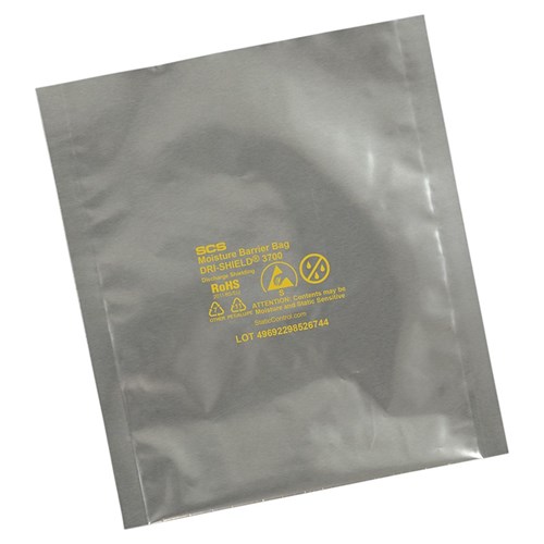 SCS D371022 - Dri-Shield 3700 Series Moisture Barrier Bag - Open Top - 10" x 22" - 100/Each