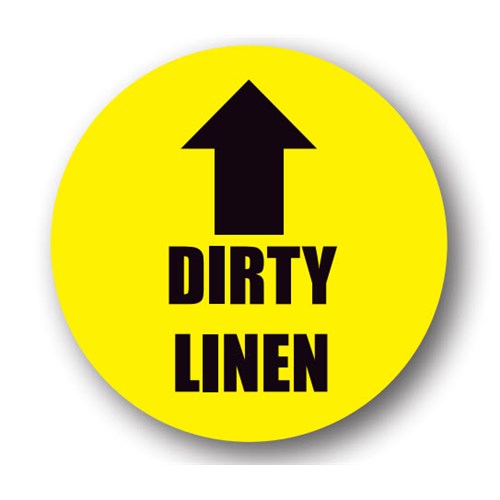 Ergomat UEN-1528 - DSV-SIGN 576 Durastripe Circle Floor Sign - Dirty Linen - 24"