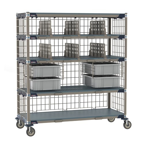 InterMetro Industries ECP56DX3 MetroMax i Deluxe Par Level Cart - 24" x 60"