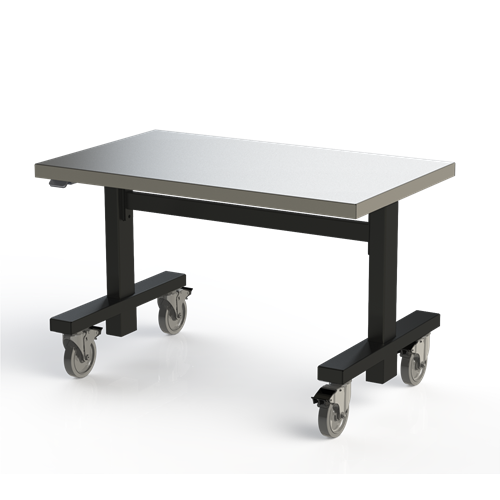 Gibo/Kodama ECX4-4024FB-2R - ESD Rechargeable Battery Powered Lift Cart w/Brakes and Stainless Steel Top