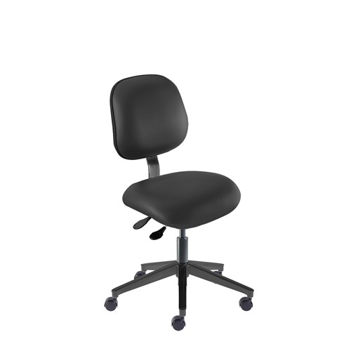 Biofit EER-L-RC-T-XF-XA-06-P28540 - Elite Series Chair - 17" - 22" - Black Powder Coated - Black Vinyl