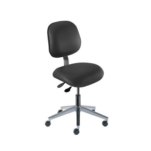 Biofit EEW-L-RC-T-XF-XA-06-P28540 - Elite Series Chair - 17" - 22" - Black Powder Coated - Black Vinyl