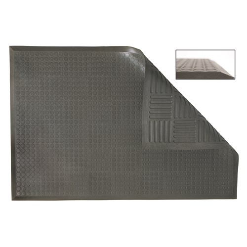 Ergomat DST0404 - Ergomat Classic Deluxe Matting - 4' x 4' x 8" - Charcoal Gray