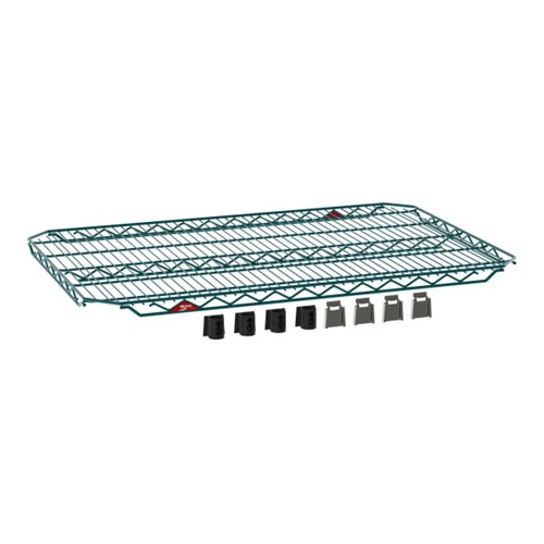 InterMetro Industries (Metro) EZA-2436NK3 Super Erecta - EZ-ADD Wire Shelf - Metroseal Green - 24W" x 36L" H1.3"