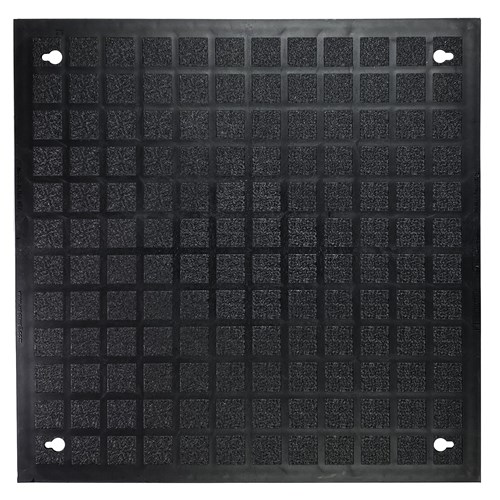 Wearwell F01.18x18BK-CS4 - FOUNDATION Smooth Tiles - Black