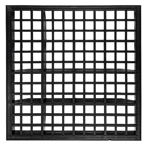 Wearwell F02.18x18BK-CS4 - FOUNDATION Open Tiles - Black