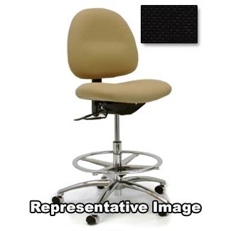 Gibo/Kodama 3000AT-F132-01 - Stamina 3000 Series Desk Height Chair - Autonomous Control - 17"-21" - Fabric - Black