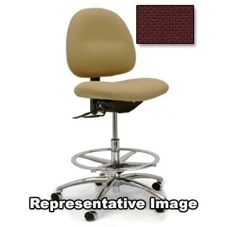 Gibo/Kodama 3000AT-F114-01 - Stamina 3000 Series Desk Height Chair - Autonomous Control - 17"-21" - Fabric - Burgundy