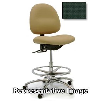 Gibo/Kodama 3400AT-F162-01 - Stamina 3000 Series Mid-Bench Height Chair - Autonomous Control - 19"-25" - Fabric - Green