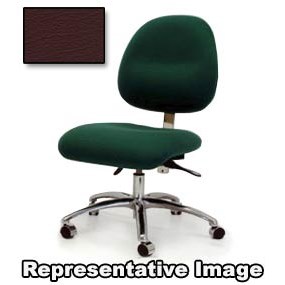 Gibo/Kodama C4000IT-V510-01 - Synchron 4000 Series Class 100 Cleanroom Desk Height Chair - Independent Tilt Control - 18"-23" - Vinyl - Deep Burgundy