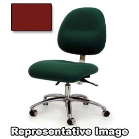 Gibo/Kodama C4000IT-V552-01 - Synchron 4000 Series Class 100 Cleanroom Desk Height Chair - Independent Tilt Control - 18"-23" - Vinyl - Red