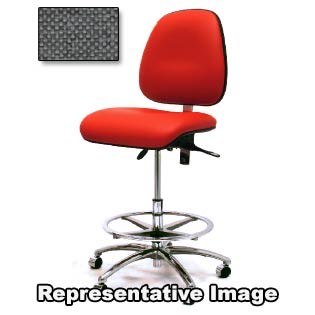 Gibo/Kodama 4400IT-F118-01 - Synchron 4000 Series Bench Height Chair - Independent Tilt Control - 22"-29.5" - Fabric - Charcoal