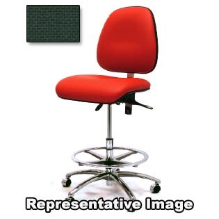 Gibo/Kodama 4400IT-F162-01 - Synchron 4000 Series Bench Height Chair - Independent Tilt Control - 22"-29.5" - Fabric - Green