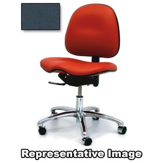 Gibo/Kodama E7000AT-F851-07B - Stamina 7000 Series ESD-Safe Desk Height Chair - Autonomous Control - 17"-21" - Conductive Fabric - Blue