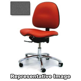 Gibo/Kodama E7000AT-F863-07B - Stamina 7000 Series ESD-Safe Desk Height Chair - Autonomous Control - 17"-21" - Conductive Fabric - Charcoal