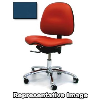 Gibo/Kodama E7000AT-V901-07B - Stamina 7000 Series ESD-Safe Desk Height Chair - Autonomous Control - 17"-21" - Conductive Vinyl - Royal Blue