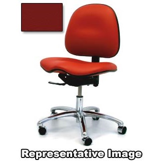 Gibo/Kodama 7000AT-V552-01 - Stamina 7000 Series Desk Height Chair - Autonomous Control - 17"-21" - Vinyl - Red