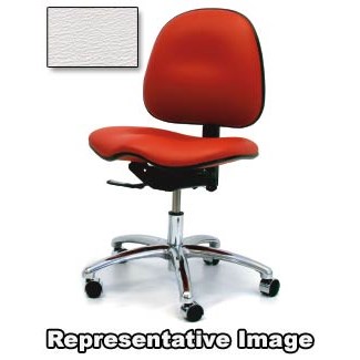 Gibo/Kodama 7000AT-V536-01 - Stamina 7000 Series Desk Height Chair - Autonomous Control - 17"-21" - Vinyl - White