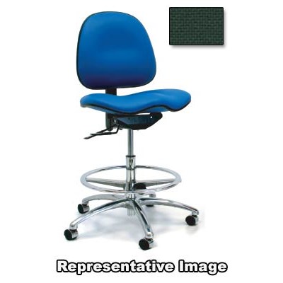 Gibo/Kodama 7300AT-F162-01 - Stamina 7000 Series Mid-Bench Height Chair - Autonomous Control - 22"-29" - Fabric - Green