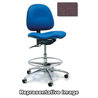 Gibo/Kodama 7400AT-F117-01 - Stamina 7000 Series Mid-Bench Height Chair - Autonomous Control - 19"-24" - Fabric - Mauve