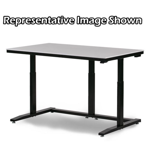 Gibo/Kodama EX4-6036FW-3R - ESD Height Adjustable Workstation w/Stainless Top - White Frame - 26.5"-46" Height - 60" x 36"