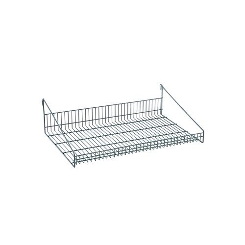 InterMetro Industries GS1830K3 SmartWall Grid Shelf with Retaining Ledge - Metroseal Green Epoxy - 18" x 30"