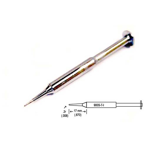 Hakko 900S-T-I - 900S Series Soldering Tip - Conical - I - 0.2R x 17 mm