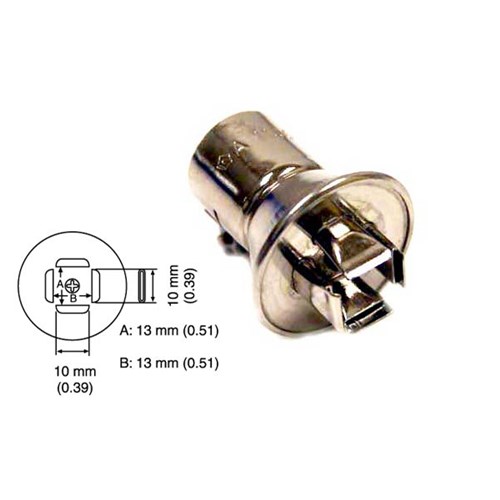 Hakko A1140B - Hot Air PLCC 28 Nozzle - 13 mm x 13 mm