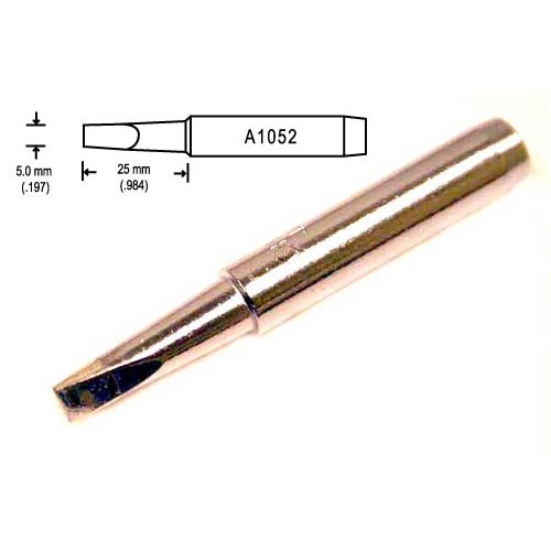 Hakko A1052 - 455 Series Soldering Tip - Chisel - 5D - 5 mm x 25 mm