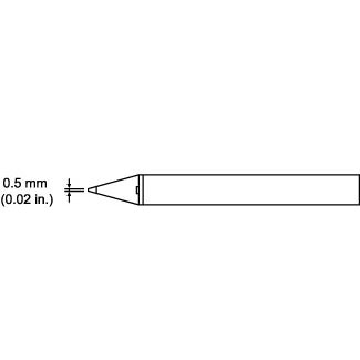 Hakko A1577 - Hot Tweezer Tip for FX-8804/950 - Thin - 0.7T - 2/Pack