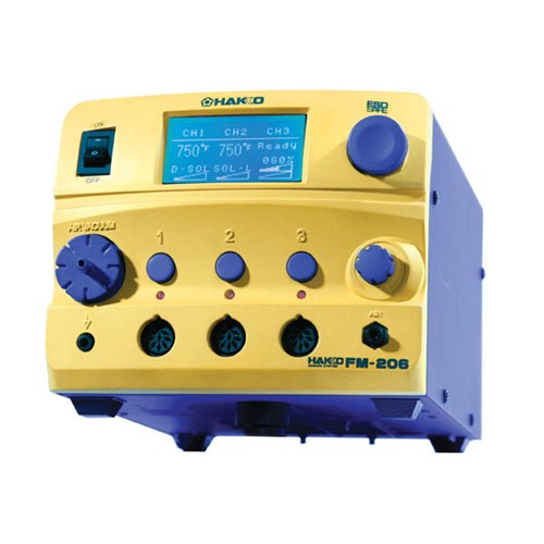 Hakko FM206-55 - FM-206 3-Port Rework Station - Station Only - ESD-Safe