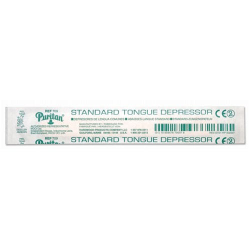 Puritan 709 - Tongue Depressor - Standard - 6" - 2500/Case