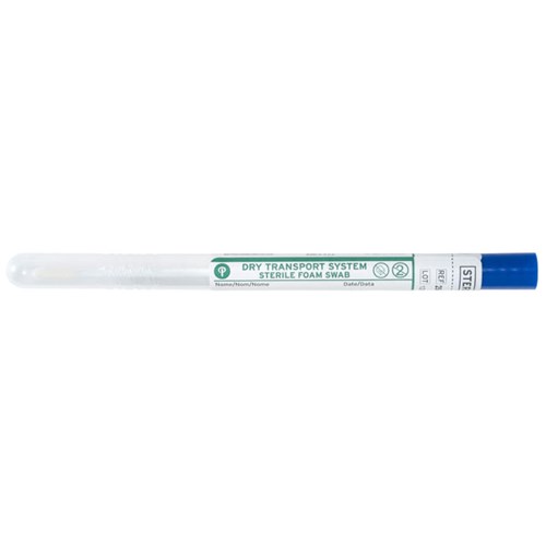 Puritan 25-1506 1PF TT - Sterile Foam Tipped Swab - Small Tip - Polystyrene Handle - 6" - 720/Case