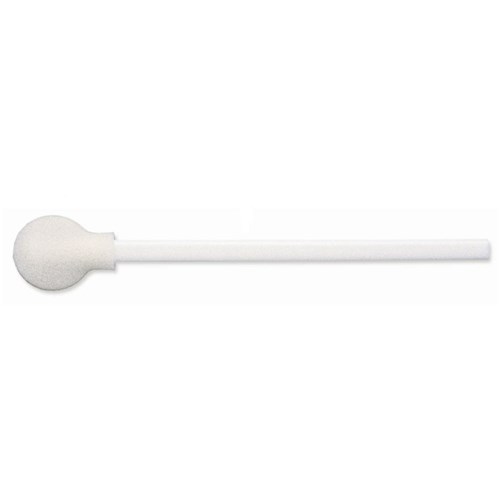 Puritan 25-1805 1PF RND FDNA - Sterile DNA Free Foam Tipped Swab - Large Round Tip - Polypropylene Handle - 5.125" - 500/Case