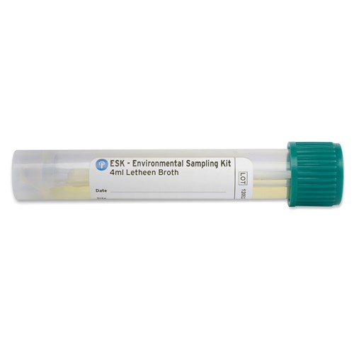 Puritan 25-83004 PD LB - Sterile ESK® Sampling Kit Pre-Filled w/Letheen Broth - Polyester Tip - Plastic Handle - 4 ML - 50/Case