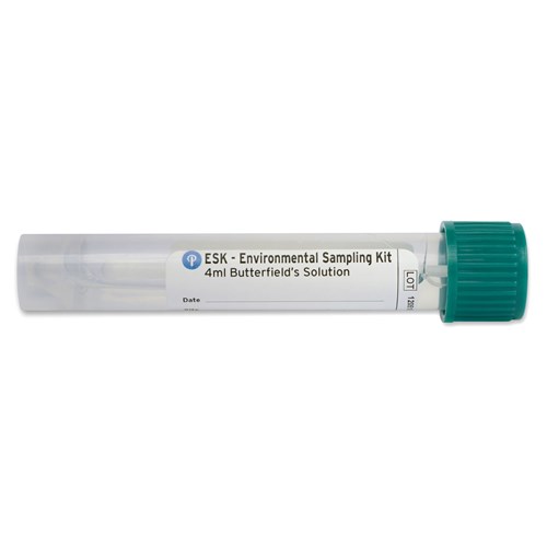 Puritan 25-83004 PDB BS - Sterile ESK® Sampling Kit Pre-Filled w/Butterfield’s Solution - Polyester Tip - Plastic Handle - 4 ML - 300/Case