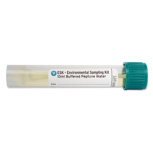 Puritan 25-83010 PD BPW - Sterile ESK® Sampling Kit Pre-Filled w/Buffered Peptone Water - Polyester Tip - Plastic Handle - 10 ML - 50/Case