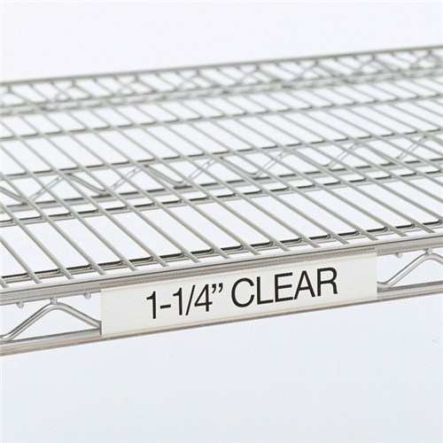 InterMetro Industries (Metro) 9990CL2 - Super Erecta® 1.25" Label Holder - 19" x 1.25" Label Size - Fits 24" Shelf Lengths - Clear