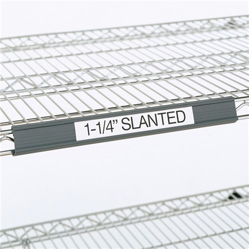 InterMetro Industries (Metro) 9990SL5 - Super Erecta® 1.25" Slanted Label Holder - 55" x 1.25" Label Size - Fits 60" Shelf Lengths - Gray