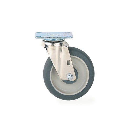 InterMetro Industries (Metro) B5P - Super Erecta® Plate Swivel Caster - Polyurethane Wheel Tread - 5"