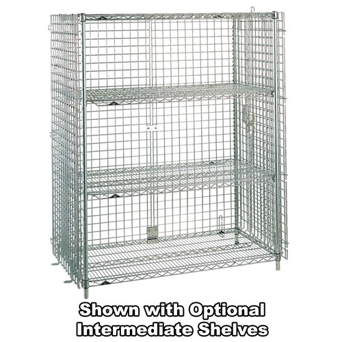 InterMetro Industries (Metro) SEC56CQ - qwikSLOT™ Stationary Security Unit - 27.25" x 62.5" x 66.8125" - Chrome