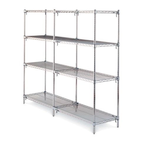 InterMetro Industries (Metro) 5A577C - Super Adjustable 2™ Super Erecta® Shelving Starter Unit - 24" x 72" - 5 Shelves - Chrome