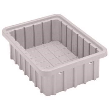 InterMetro Industries (Metro) TB93060NAT - Polypropylene Divider Tote Box - I.D. 20.625" x 15.625" x 5.5" (O.D. 22.5" x 17.5" x 6") - Natural Gray