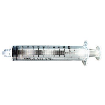 Jensen Global JG10CC-LL-25 - 10cc Luer Lock Syringe - 25/Bag